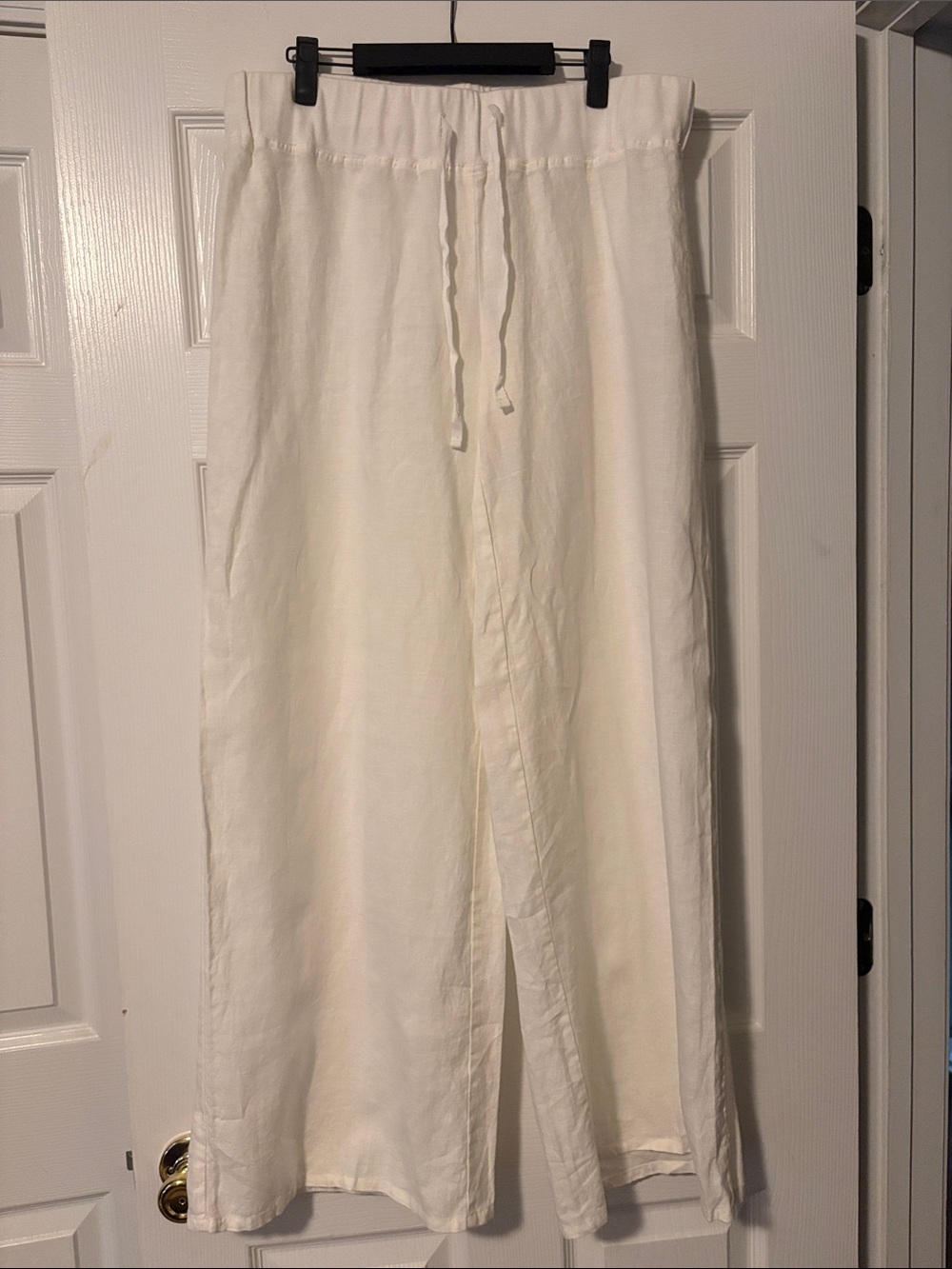Banana Republic Wide-Leg Drawstring Linen Pants